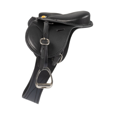 Equestro Springsattel aus Leder für Spielzeugpferd – Reitsport