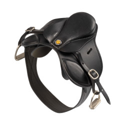 Equestro Springsattel aus Leder für Spielzeugpferd – Reitsport