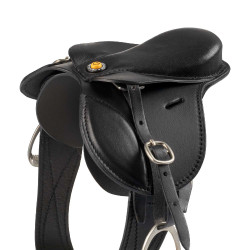 Equestro Springsattel aus Leder für Spielzeugpferd – Reitsport