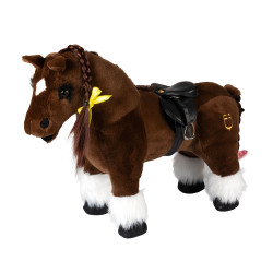 Equestro Springsattel aus Leder für Spielzeugpferd – Reitsport