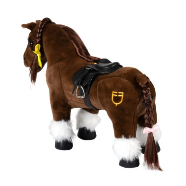 Equestro Springsattel aus Leder für Spielzeugpferd – Reitsport