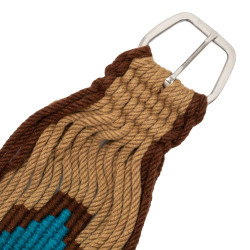 Western Mohair Sattelgurt mit Aztekenmuster – Reitsport
