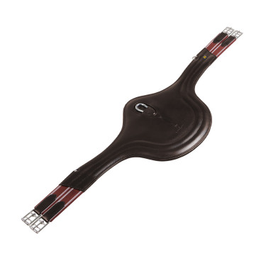 Springsattelgurt aus Leder mit Stollenschutz – Reiten