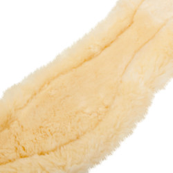 Dressur-Sattelgurt Leder mit Lammfell – Equestrian