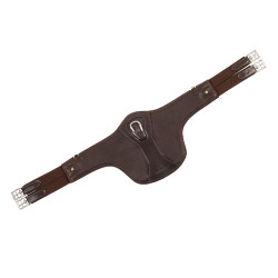 Equestrian Sattelgurt mit Latz aus Leder – Equestro
