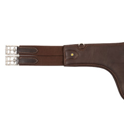 Equestrian Sattelgurt mit Latz aus Leder – Equestro