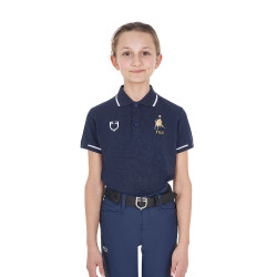Kinder Reit-Poloshirt Equestro x FISE – atmungsaktiv