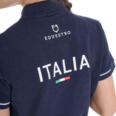 Kinder Reit-Poloshirt Equestro x FISE – atmungsaktiv