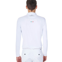 Herren Turnierpolo langarm – Reitshirt Equestro x FISE