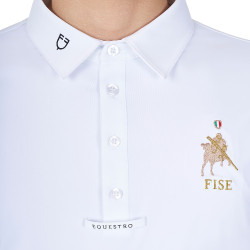 Herren Turnierpolo langarm – Reitshirt Equestro x FISE