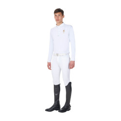 Herren Turnierpolo langarm – Reitshirt Equestro x FISE