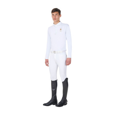 Herren Turnierpolo langarm – Reitshirt Equestro x FISE