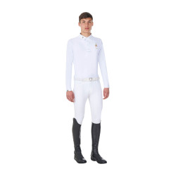 Herren Turnierpolo langarm – Reitshirt Equestro x FISE