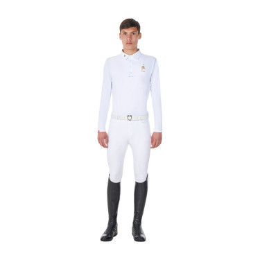 Herren Turnierpolo langarm – Reitshirt Equestro x FISE