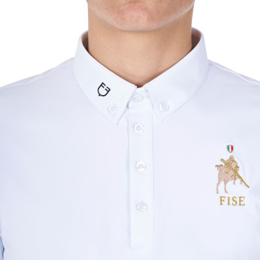 Herren Turnierpoloshirt Reiten Equestro x FISE – UV-Schutz Herren Turnierpoloshirt Reiten Equestro x FISE – UV-Schutz