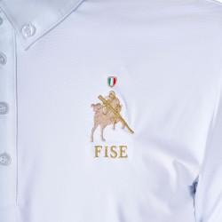 Herren Turnierpoloshirt Reiten Equestro x FISE – UV-Schutz Herren Turnierpoloshirt Reiten Equestro x FISE – UV-Schutz