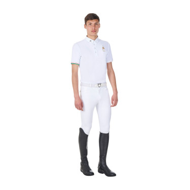 Herren Turnierpoloshirt Reiten Equestro x FISE – UV-Schutz Herren Turnierpoloshirt Reiten Equestro x FISE – UV-Schutz
