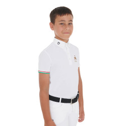 Jungen Turnierpolo Reitshirt kurzarm Equestro x FISE Jungen Turnierpolo Reitshirt kurzarm Equestro x FISE