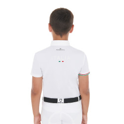 Jungen Turnierpolo Reitshirt kurzarm Equestro x FISE Jungen Turnierpolo Reitshirt kurzarm Equestro x FISE