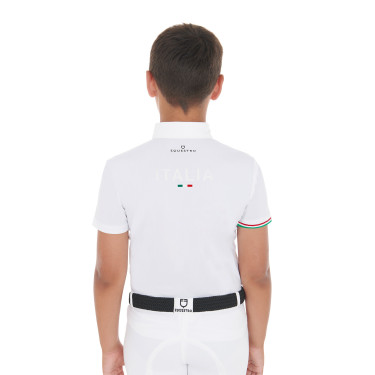 Jungen Turnierpolo Reitshirt kurzarm Equestro x FISE Jungen Turnierpolo Reitshirt kurzarm Equestro x FISE