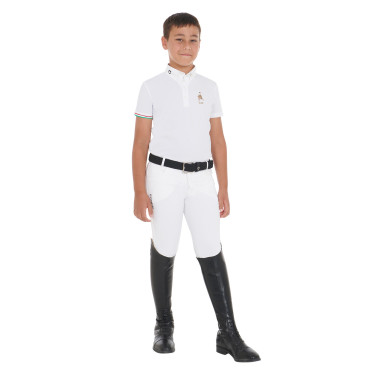 Jungen Turnierpolo Reitshirt kurzarm Equestro x FISE Jungen Turnierpolo Reitshirt kurzarm Equestro x FISE