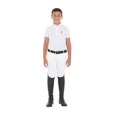 Jungen Turnierpolo Reitshirt kurzarm Equestro x FISE Jungen Turnierpolo Reitshirt kurzarm Equestro x FISE