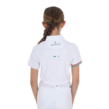 Kinder Reit Turnierpolo kurzarm mit Reißverschluss | Equestro Kinder Reit Turnierpolo kurzarm mit Reißverschluss | Equestro