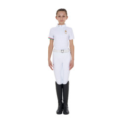 Kinder Reit Turnierpolo kurzarm mit Reißverschluss | Equestro Kinder Reit Turnierpolo kurzarm mit Reißverschluss | Equestro