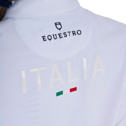 Reitturnier-Poloshirt Mädchen langarm | Equestro x FISE Reitturnier-Poloshirt Mädchen langarm | Equestro x FISE
