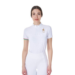 Damen Turnierpoloshirt Reitsport Stretch kurzarm
