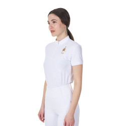 Damen Turnierpoloshirt Reitsport Stretch kurzarm
