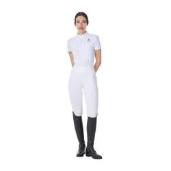 Damen Turnierpoloshirt Reitsport Stretch kurzarm