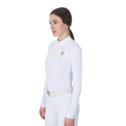 Damen Reit-Turnierpolo langarm Equestro x FISE | equi-clic