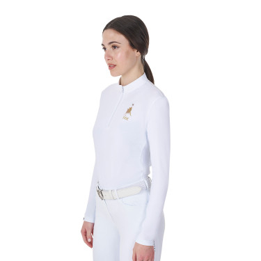 Damen Reit-Turnierpolo langarm Equestro x FISE | equi-clic