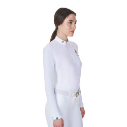 Damen Reit-Turnierpolo langarm Equestro x FISE | equi-clic
