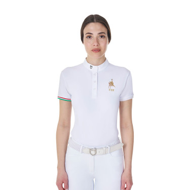 Damen Turnierpolo Equestro x FISE – Reitsport Slim Fit