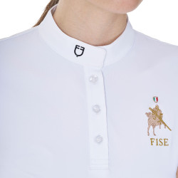 Damen Turnierpolo Equestro x FISE – Reitsport Slim Fit