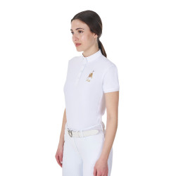 Damen Turnierpolo Equestro x FISE – Reitsport Slim Fit