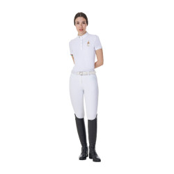 Damen Turnierpolo Equestro x FISE – Reitsport Slim Fit