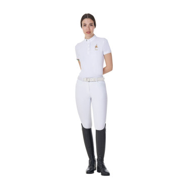 Damen Turnierpolo Equestro x FISE – Reitsport Slim Fit