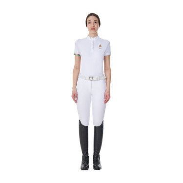 Damen Turnierpolo Equestro x FISE – Reitsport Slim Fit