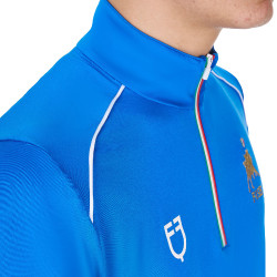 Herren Reit-Trainingspolo Equestro x FISE, Kurzarm