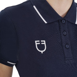 Damen Reit-Trainingspolo Equestro x FISE kurzarm