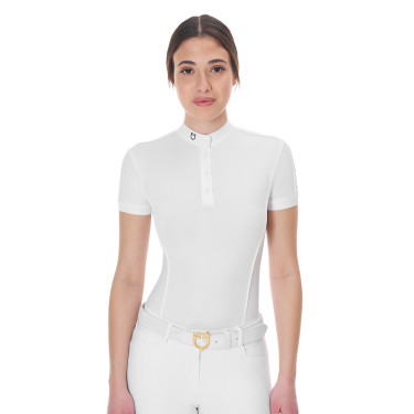 Reitturnier-Body-Polo Damen kurzarm | Equestro – Equi-Clic