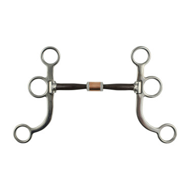 Western Reitgebiss Edelstahl mit Kupferrollen | Equi-Clic