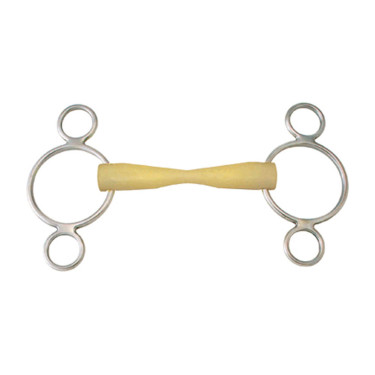 Happy Mouth 3-Ring Pessoa-Gebiss Edelstahl – Reitsport
