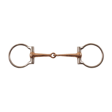 Western Reitgebiss D-Ring Edelstahl/Kupfer – Pool’s