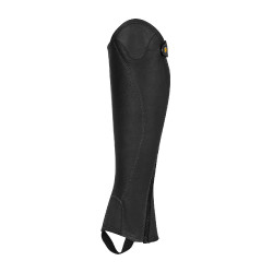 Reitchaps aus Leder Equestro Unisex mit Seitenzip