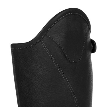 Reitchaps aus Leder Equestro Unisex mit Seitenzip