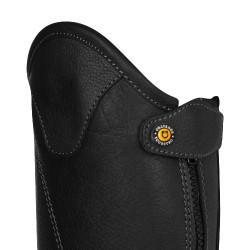 Reitchaps aus Leder Equestro Unisex mit Seitenzip